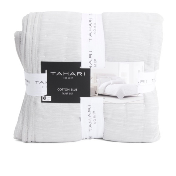 Tahari Home Cotton Slub Quilt Set - Picture 1 of 2